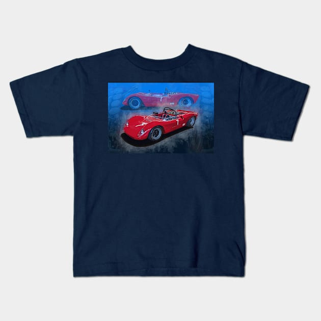 1966 Brabham BT17 Kids T-Shirt by Transchroma